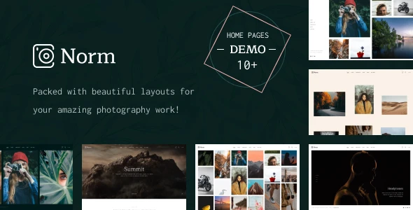 Norm – Photography Elementor WordPress Theme